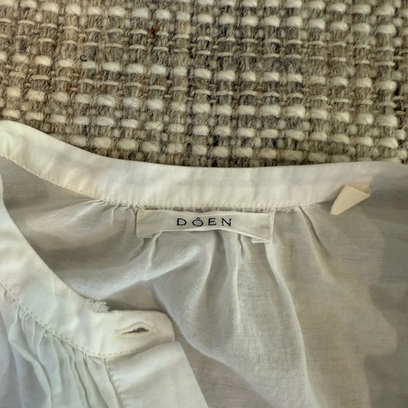 Doen White Button Down Shirt - Picture 3 of 7